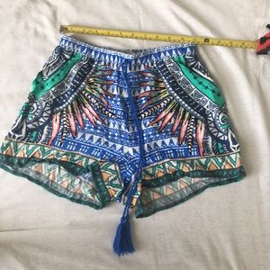 Flying tomato multi colored summer shorts.